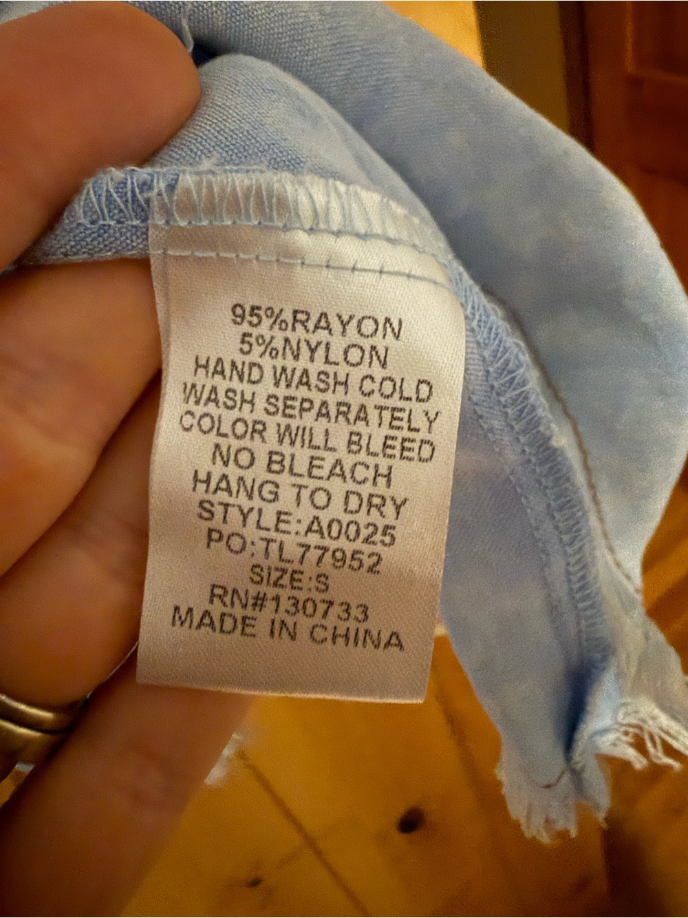 Umgee Light Blue Washed Denim Tiered Shirt Dress - Picture 3 of 4